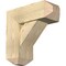Ekena Millwork Traditional Craftsman Rough Sawn Bracket w/ Offset Brace, Douglas Fir, 8"W x 20"D x 20"H BKT0806X20X20TRA04RDF - alternate 1